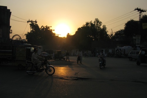 Streets of Lahore, Pakistan Sunset